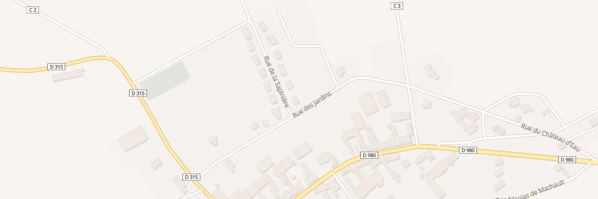 Plan du 1 Rue de la Sapiniere à Cauroy