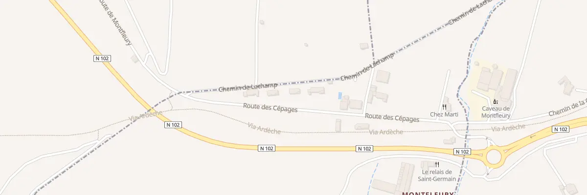 Plan du 135 Che de Lachamp à Saint-Germain