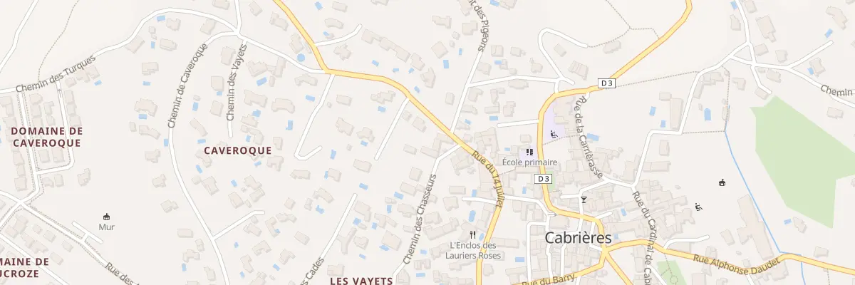 Plan du 107 Vc de la Barrique à Cabrières