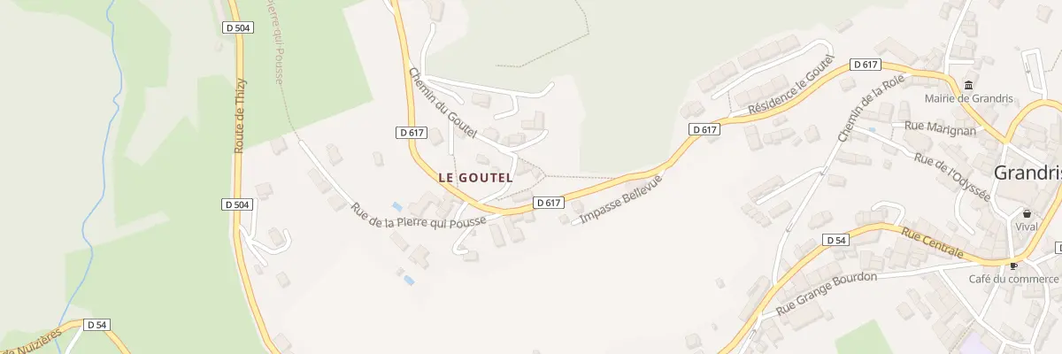 Plan du 60 Che du Goutel à Grandris
