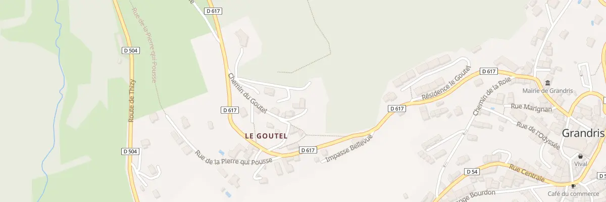 Plan du 78 Che du Goutel à Grandris