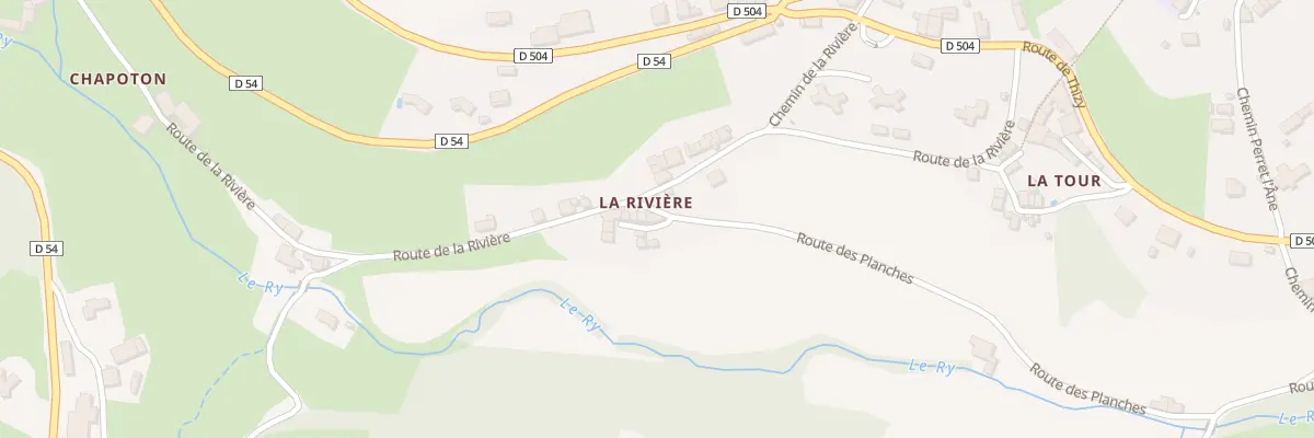 Plan du 5258 Ham de la Riviere à Grandris