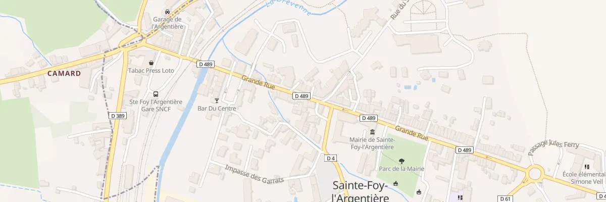 Plan du 280 Grande Rue à Sainte-Foy-l’Argentière