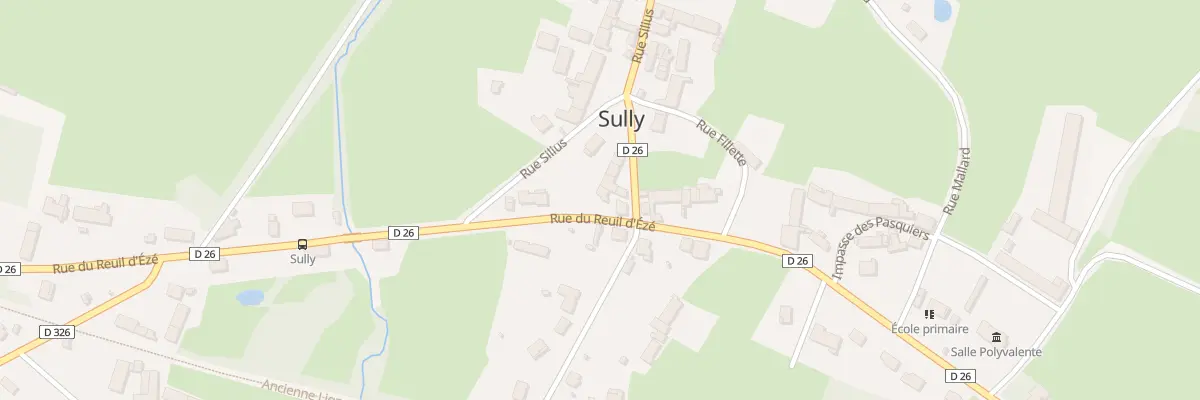Plan du 1 Rue Petite Rue du Bourg à Sully