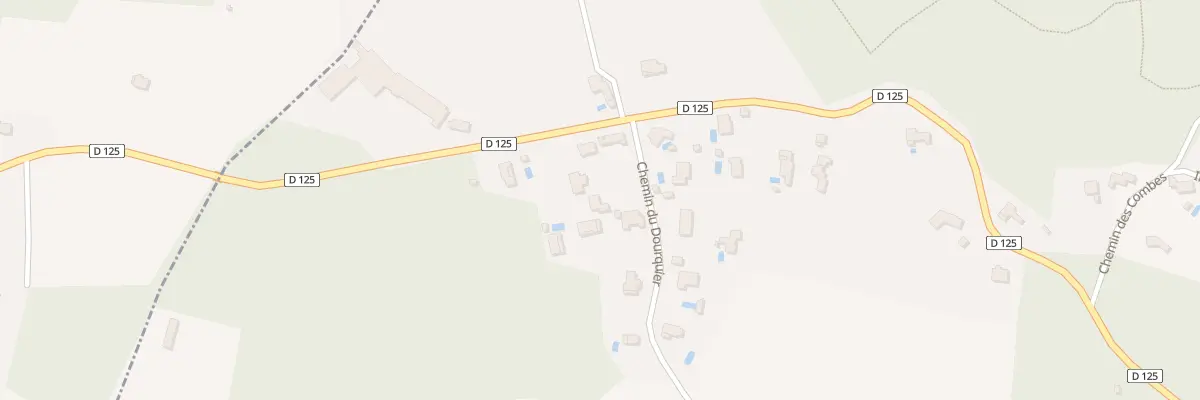 Plan du 58 Che du Dourquier à Saint-Victor-des-Oules
