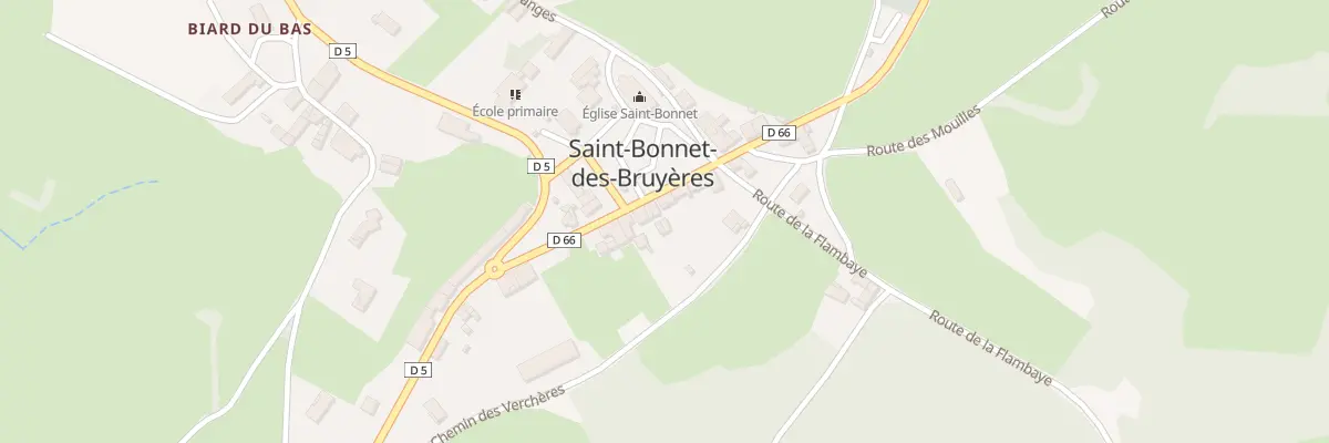 Plan du 5020 Le Bourg à Saint-Bonnet-des-Bruyères