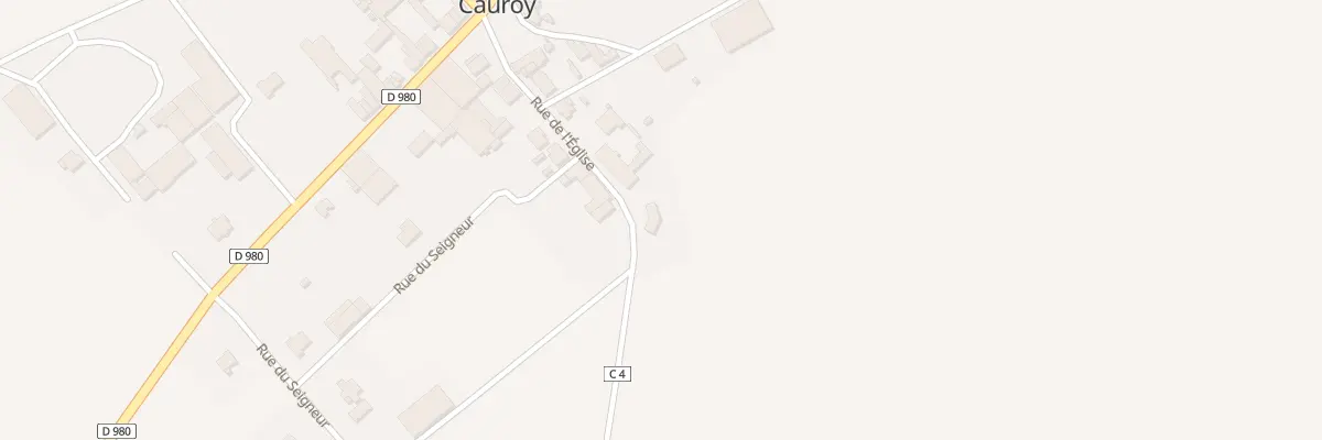 Plan du 8 Rue de l’Eglise à Cauroy