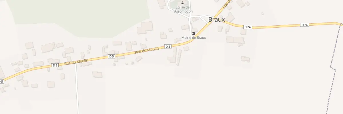 Plan du 4 Rue du Moulin à Braux