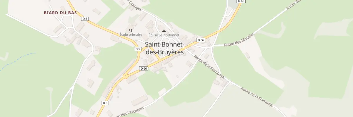 Plan du 5021 Le Bourg à Saint-Bonnet-des-Bruyères