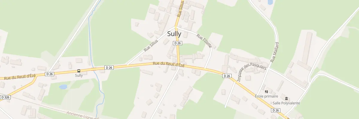 Plan du 2 Rue Petite Rue du Bourg à Sully
