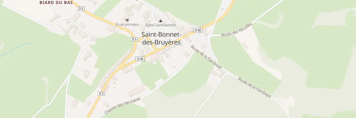 Plan du 5210 Le Bourg à Saint-Bonnet-des-Bruyères