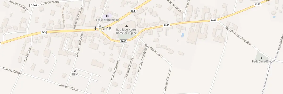 Plan du 1 Rue des Ouches à L’Épine
