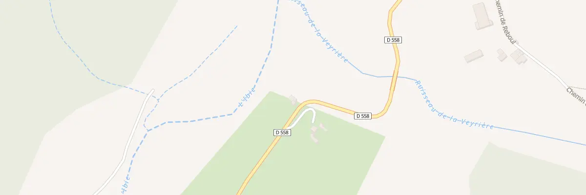 Plan du 2550 Rte de Vallon à Saint-Maurice-d’Ibie