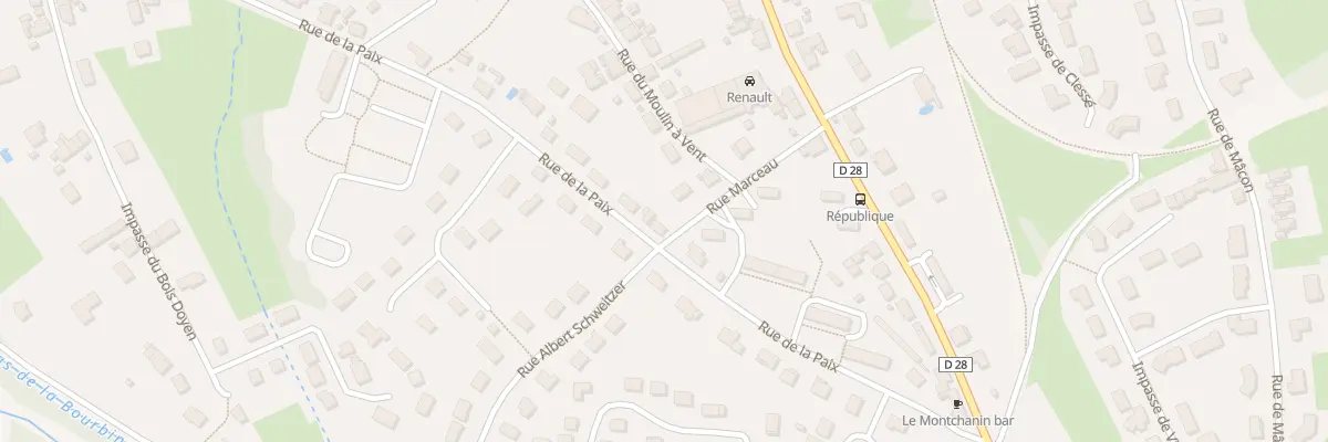 Plan du 20 Rue de la Paix à Montchanin