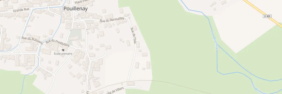 Plan du 5 Rue de l’Isles à Pouillenay