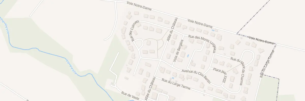 Plan du 2 Rue des Chenevières à L’Épine