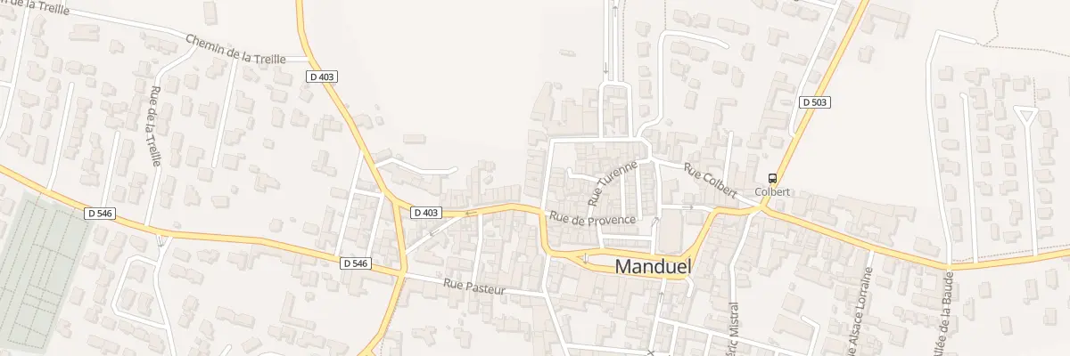 Plan du 1 Rue Beausoleil à Manduel