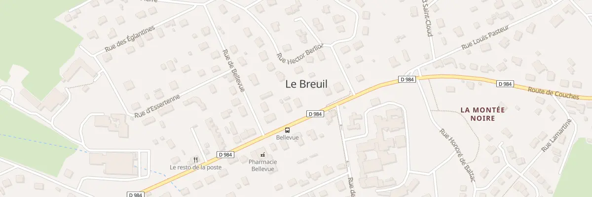 Plan du 59 Rte de Couches au Breuil