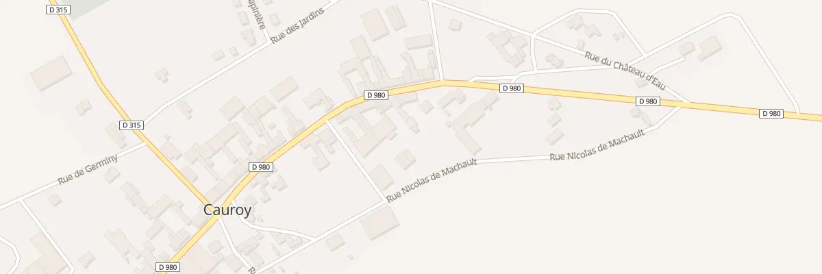Plan du 25 Rue Saint Christophe à Cauroy