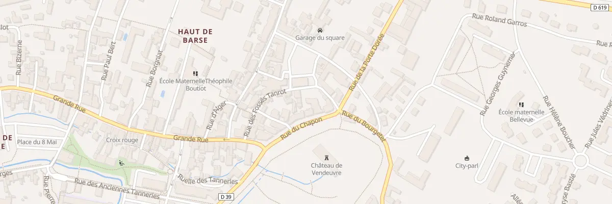 Plan du 8 Rue du Chapon à Vendeuvre-sur-Barse