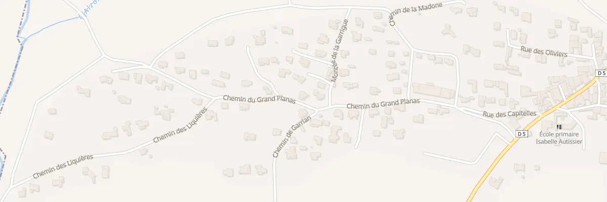 Plan du 5114 Grand Planas à Vallabrix
