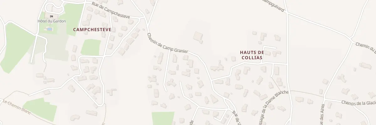 Plan du 229 Che du Camp Granier à Collias