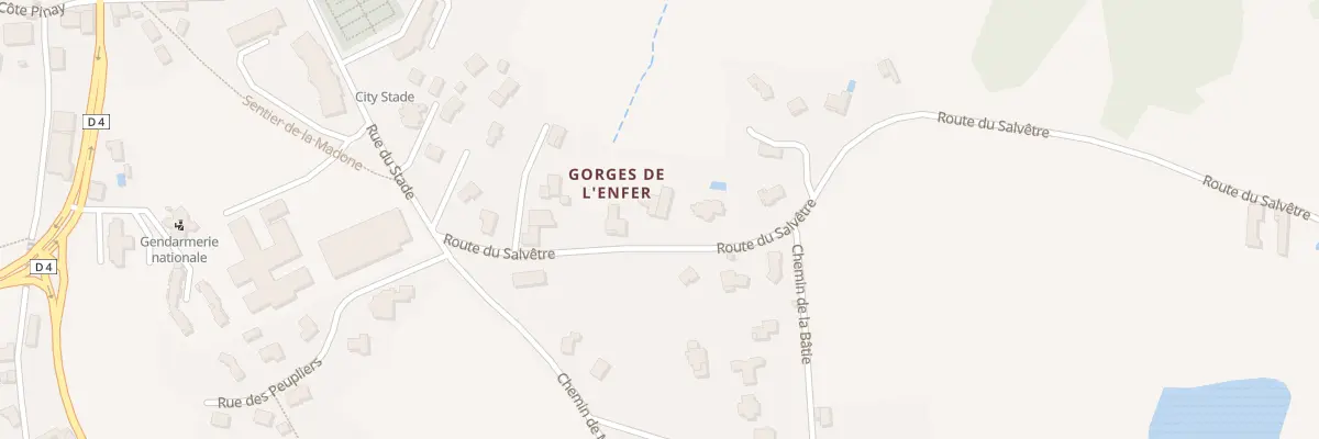Plan de Gorges de l’Enfer à Saint-Laurent-de-Chamousset