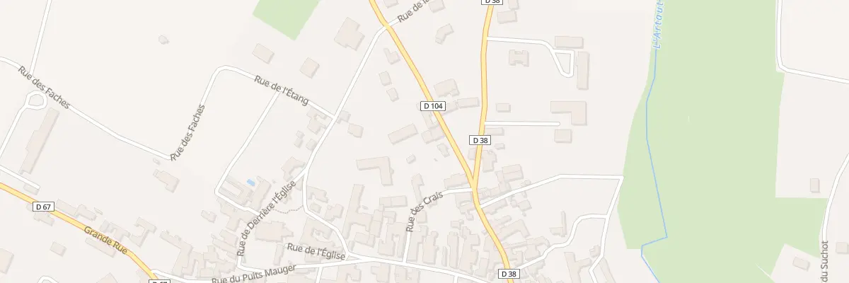 Plan du 1B Rue de Ville sur Arce à Landreville