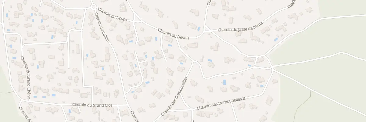 Plan du 5545 Che des Darbounelles à Saint-Siffret
