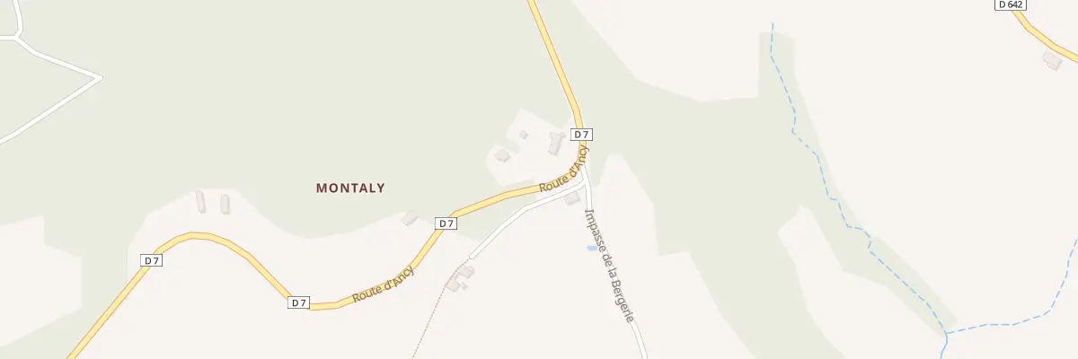 Plan du 5426 Montaly à Montrottier