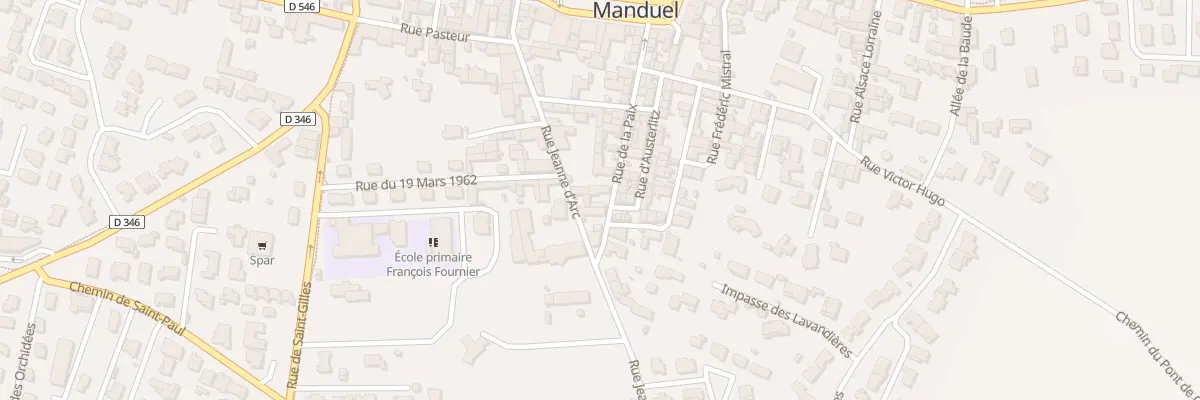 Plan du 28 Rue de la Paix à Manduel
