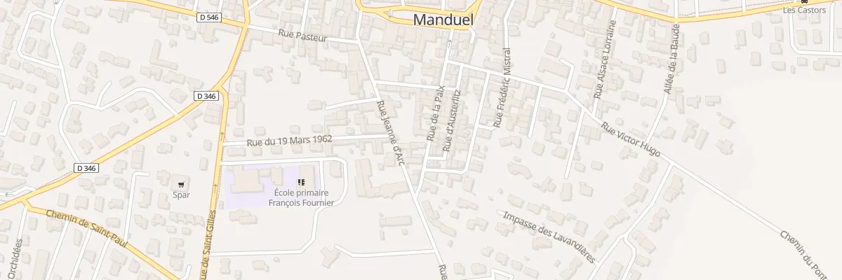 Plan du 26 Rue de la Paix à Manduel
