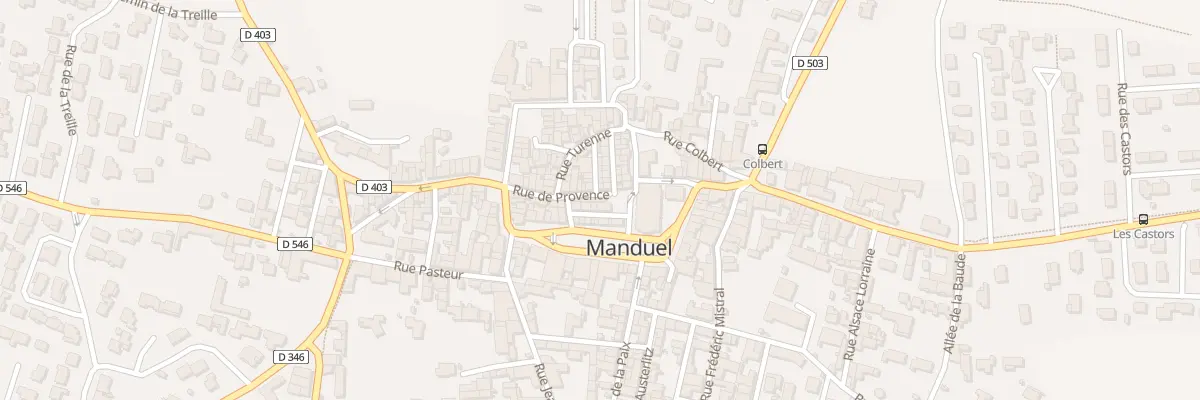 Plan du 1 Rue de Provence à Manduel
