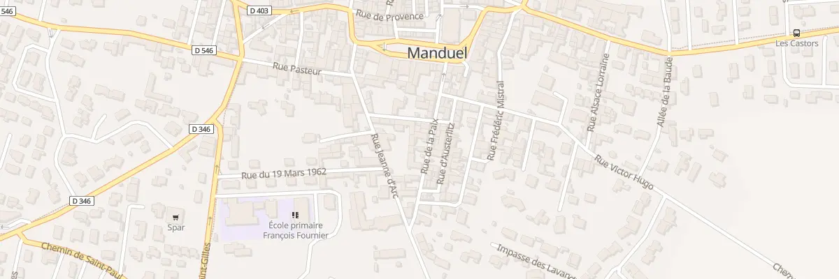 Plan du 22 Rue de la Paix à Manduel