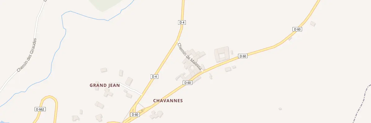 Plan du 54 Che de Malessa à Pomeys