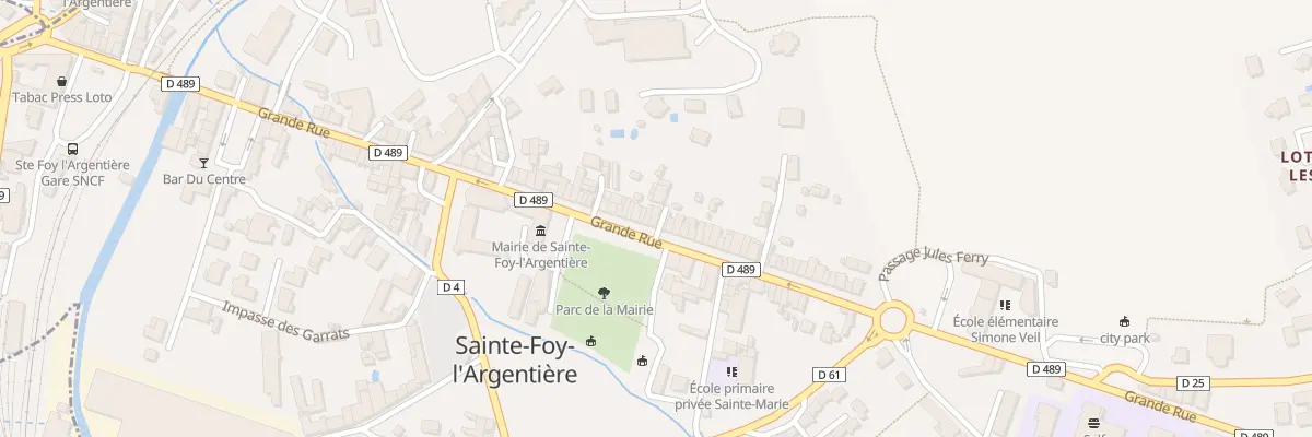 Plan du 497 Grande Rue à Sainte-Foy-l’Argentière
