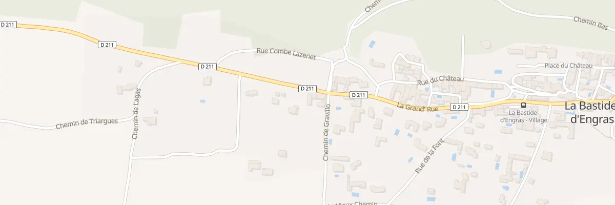 Plan du 5025 Rte de St Laurent La Vernede à La Bastide-d’Engras