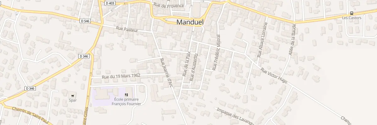 Plan du 9B Rue de la Paix à Manduel