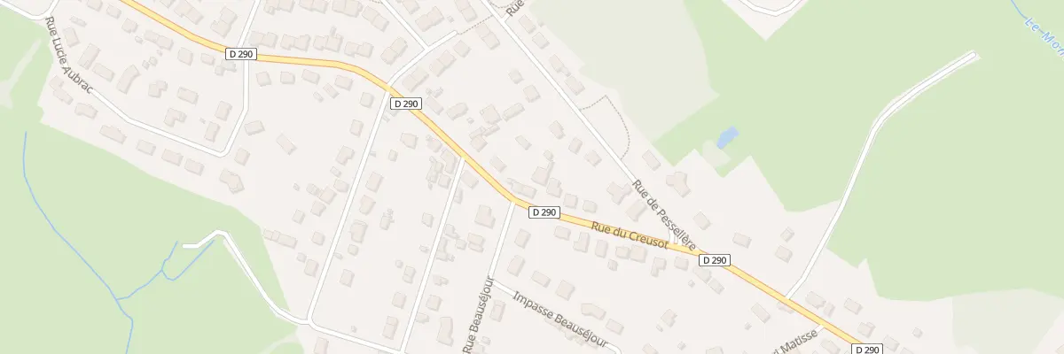 Plan du 91 Rue du Creusot au Breuil