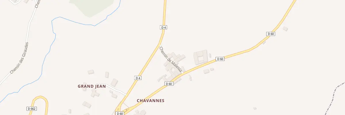 Plan du 5004 Chavannes à Pomeys