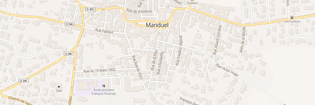 Plan du 5 Rue de la Paix à Manduel