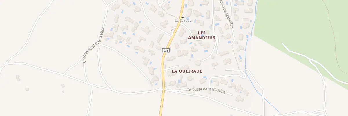 Plan du 553 La Queirade à Cabrières