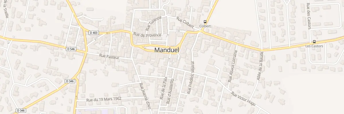 Plan du 1A Rue de la Paix à Manduel