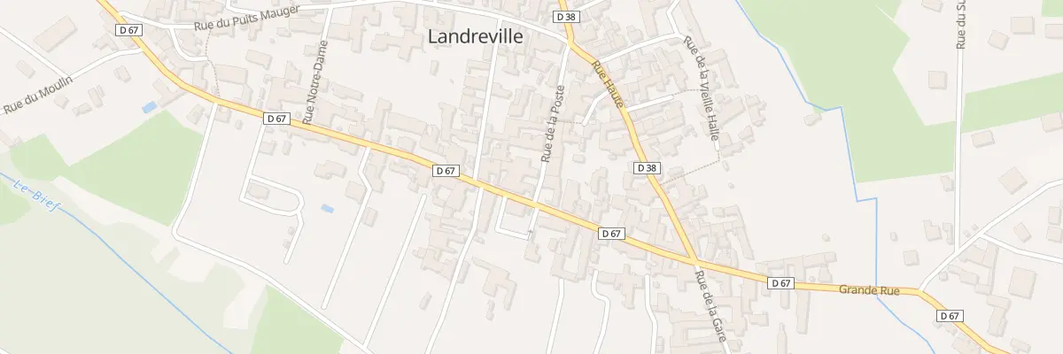 Plan du 1 Rue de la Poste à Landreville