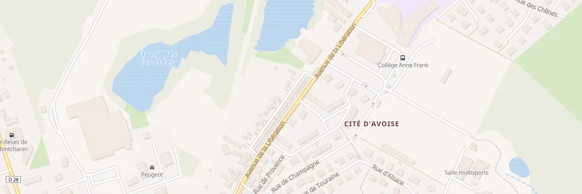 Plan du 83 Av de la Libération à Montchanin