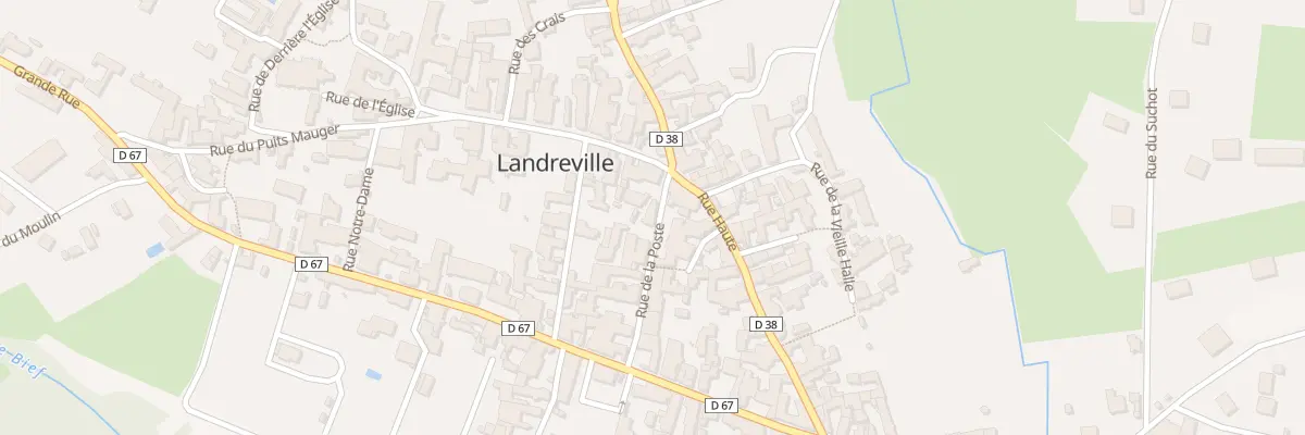 Plan du 7 Rue de la Poste à Landreville