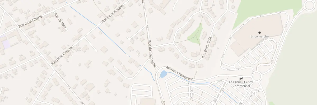 Plan du 2 Rue Émile Zola au Breuil