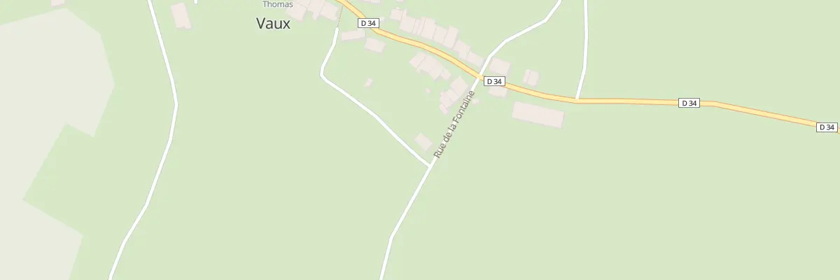 Plan du 2 Rue de Derriere l’Eglise à Vaux-Villaine