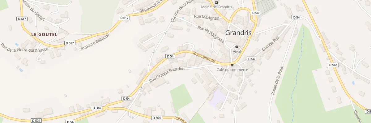 Plan du 5121 Rue de la Grange Bourdon à Grandris