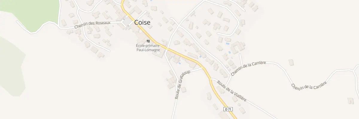 Plan du 20 Rue des Pierres Roses à Coise